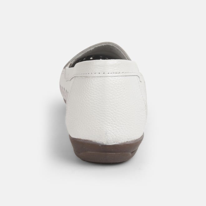 Mochi Women White Casual Ballerinas (SKU: 31-4737-16-36)