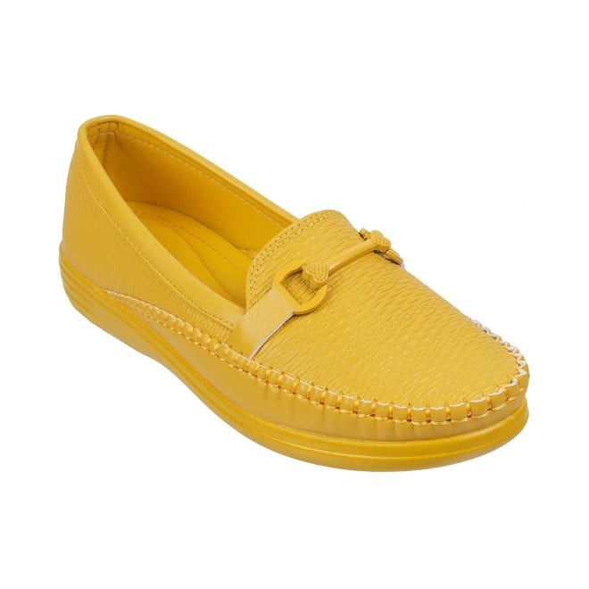 Mochi Women Yellow Casual Loafers