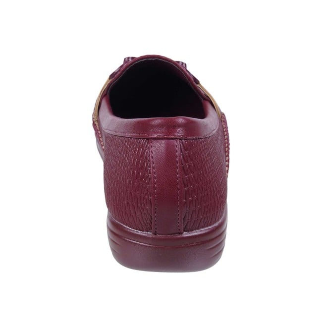 Mochi Women Maroon Casual Loafers (SKU: 31-475-44-36)