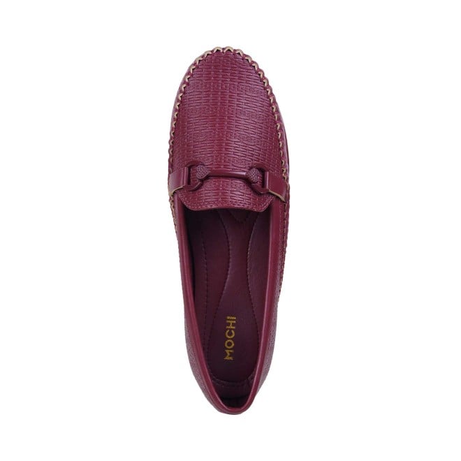 Mochi Women Maroon Casual Loafers (SKU: 31-475-44-36)