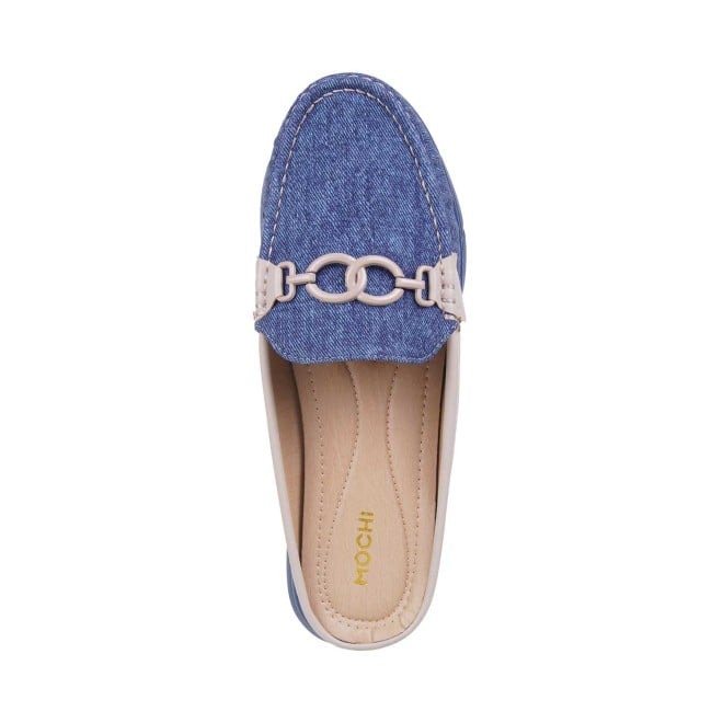 Mochi Women Navy-Blue Casual Slip Ons (SKU: 31-477-17-37)