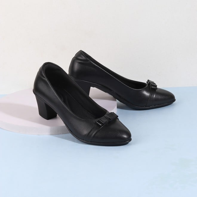 Mochi Women Black Formal Pumps