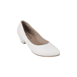 Women White Formal Pumps