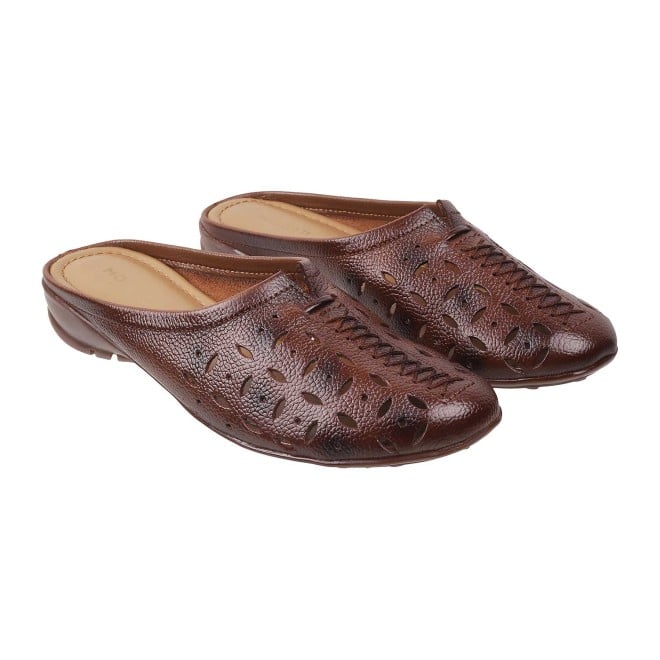 Mochi Women Rust Casual Slip Ons