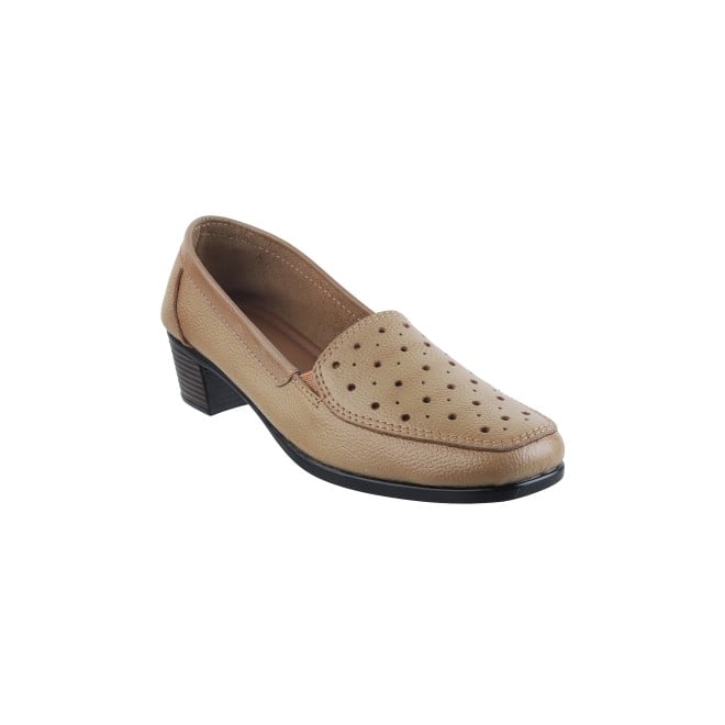 Mochi Women Dark-Beige Casual Pumps