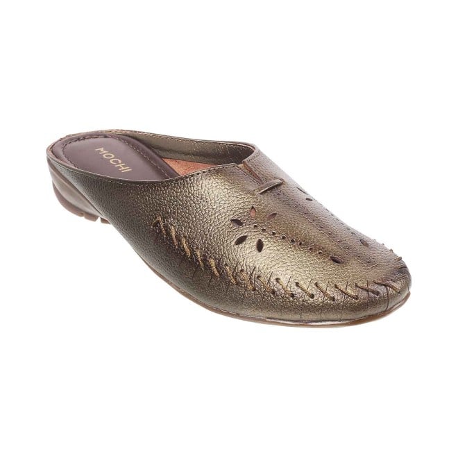 Mochi Women Bronze Casual Slip Ons (SKU: 31-4930-46-36)