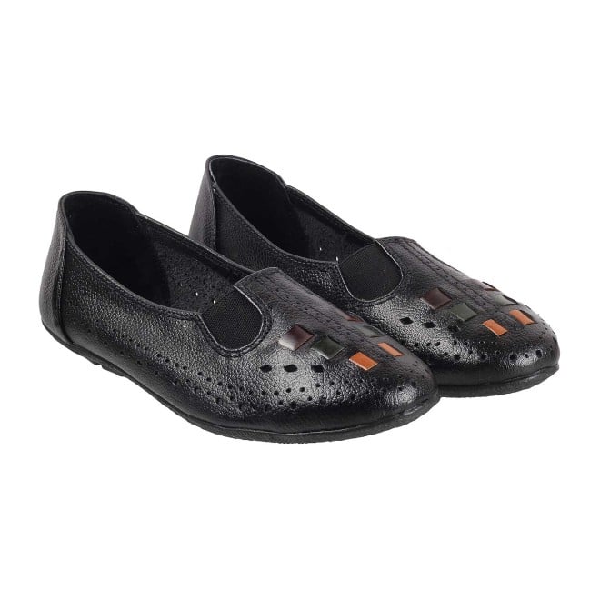 Mochi Women Black Casual Ballerinas