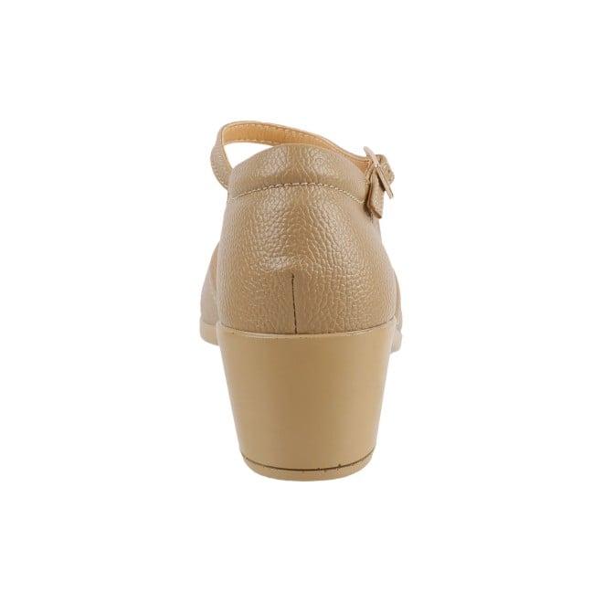 Mochi Women Beige Casual Pumps (SKU: 31-50-20-37)