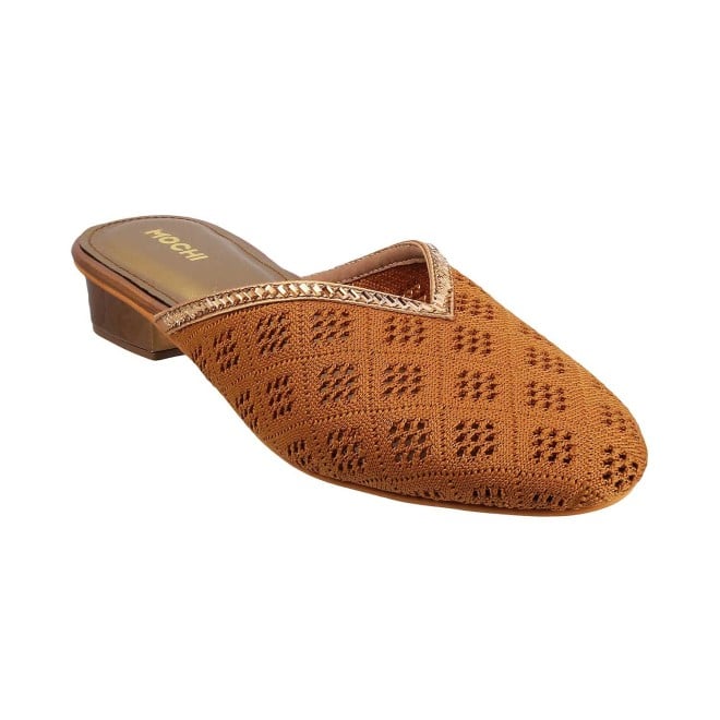 Buy Mochi Women Tan Ethnic Slip Ons Online | SKU: 31-5026-23-37 – Mochi  Shoes