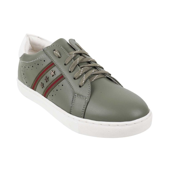 Mochi Olive Casual Sneakers for Women