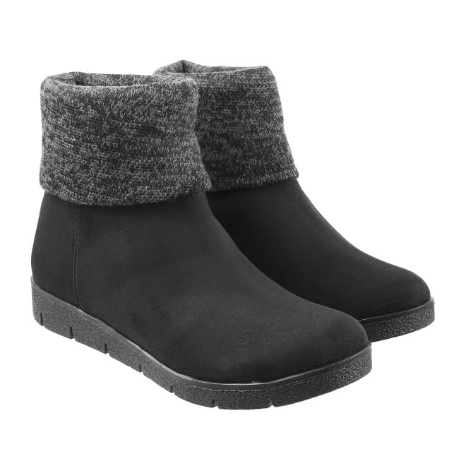 Mochi Women Black Party Boots