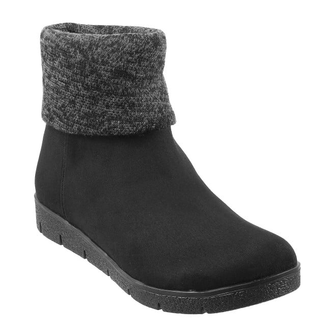 Mochi Black Party Boots for Women