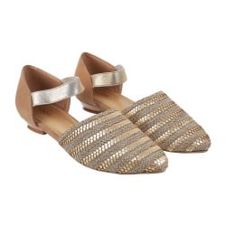 Women Gold Casual Sandals