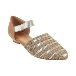 Mochi Gold Casual Sandals