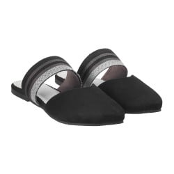 Women Black Casual Slip Ons