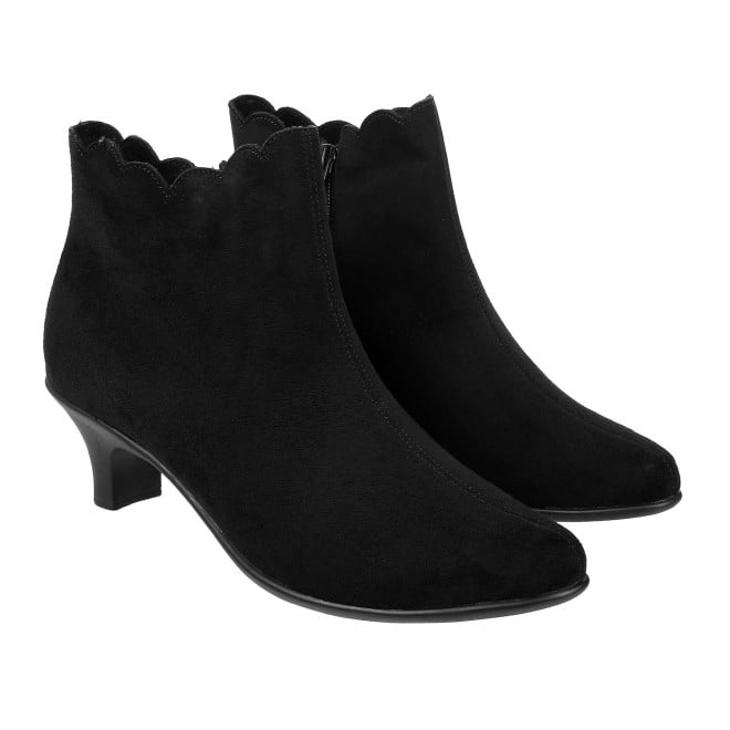 Mochi Women Black Casual Boots