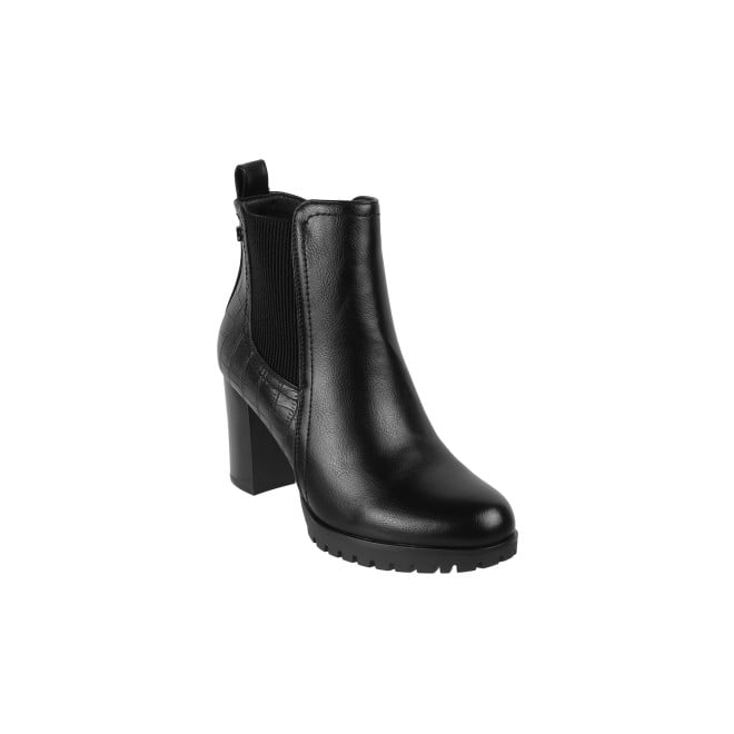 Mochi Women Black Casual Boots (SKU: 31-543-11-36)