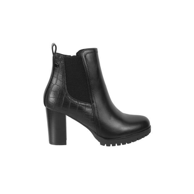 Mochi Women Black Casual Boots (SKU: 31-543-11-36)