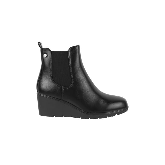 Mochi Women Black Casual Boots (SKU: 31-544-11-36)