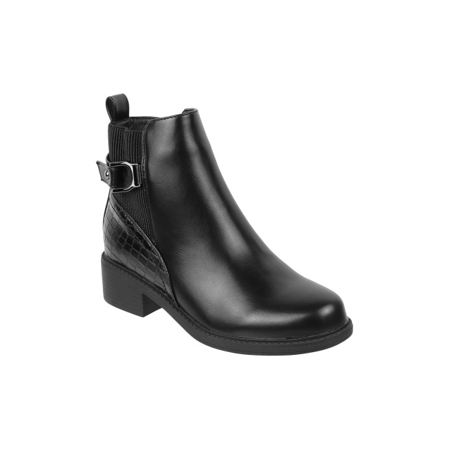 Mochi Women Black Casual Boots (SKU: 31-545-11-36)