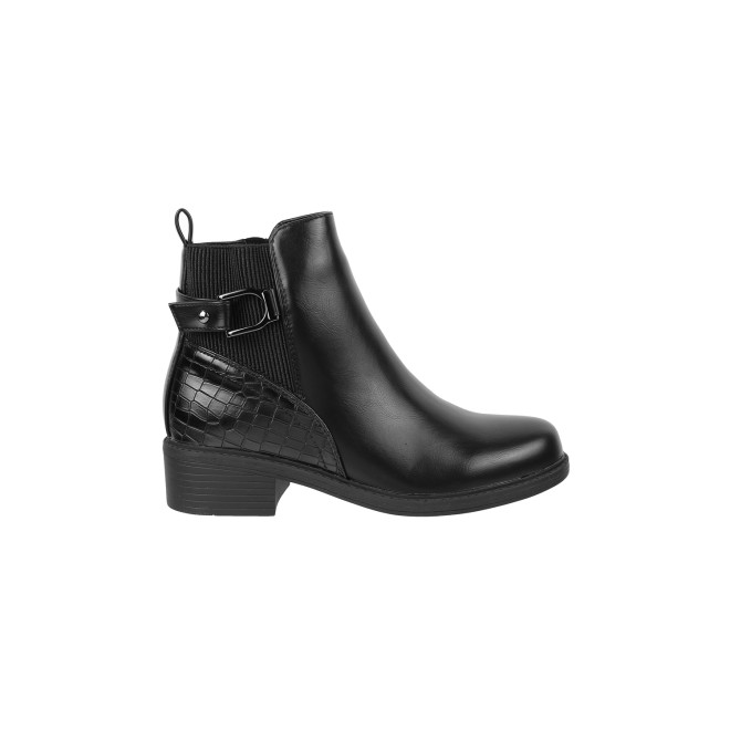 Mochi Women Black Casual Boots (SKU: 31-545-11-36)