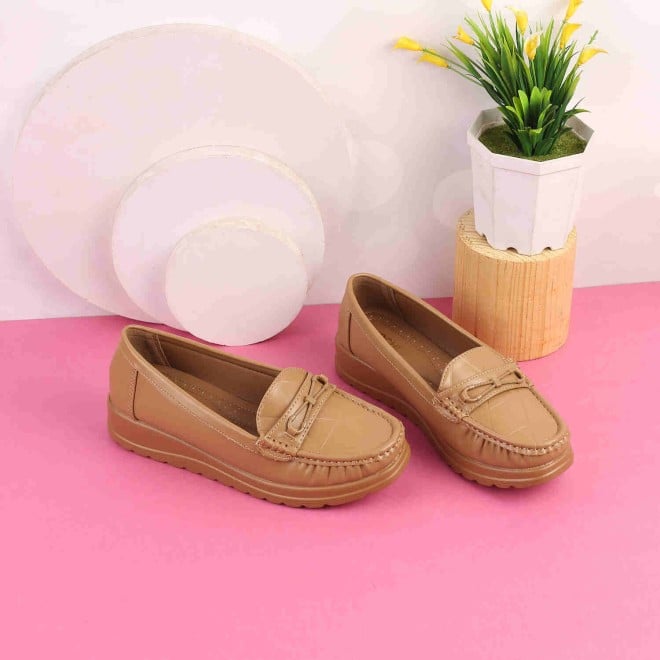 Mochi Women Khaki Casual Loafers (SKU: 31-547-62-36)