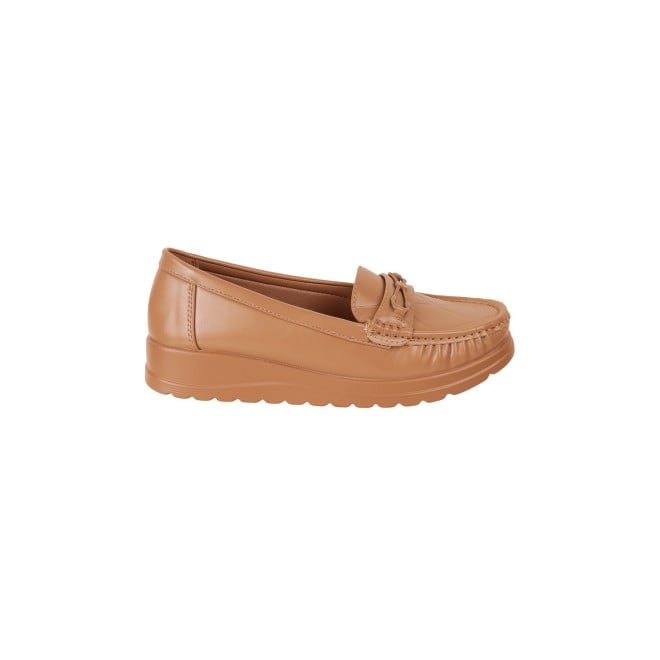 Mochi Women Khaki Casual Loafers (SKU: 31-547-62-36)