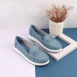 Women Blue Casual Loafers