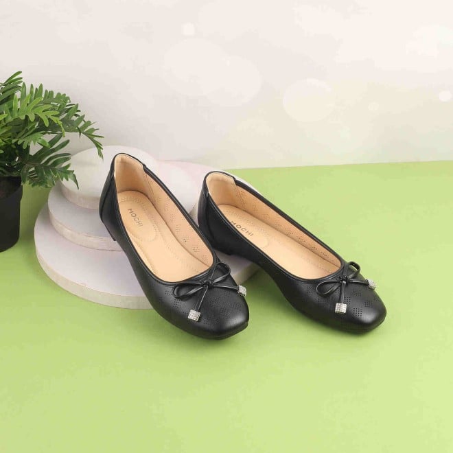 Mochi Women Black Casual Ballerinas (SKU: 31-551-11-36)