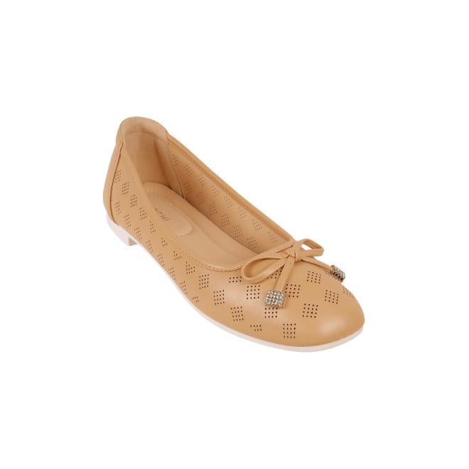 Mochi Women Beige Casual Ballerinas (SKU: 31-551-20-36)