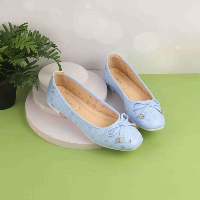Mochi Women Blue Casual Ballerinas (SKU: 31-551-45-38)