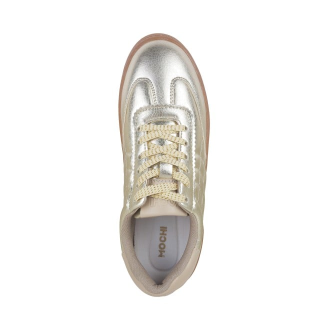 Mochi Women Gold Casual Sneakers (SKU: 31-565-15-36)