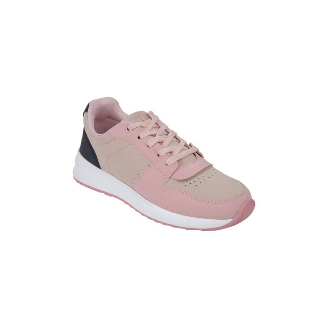 Mochi Women Beige Sports Walking Shoes