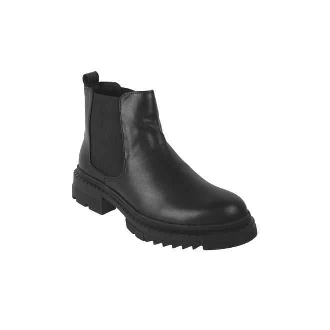 Mochi Women Black Casual Boots (SKU: 31-655-11-36)