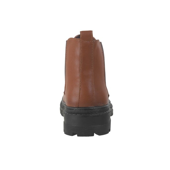Mochi Women Tan Casual Boots (SKU: 31-655-23-37)