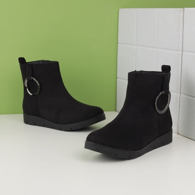 Mochi Women Black Party Boots