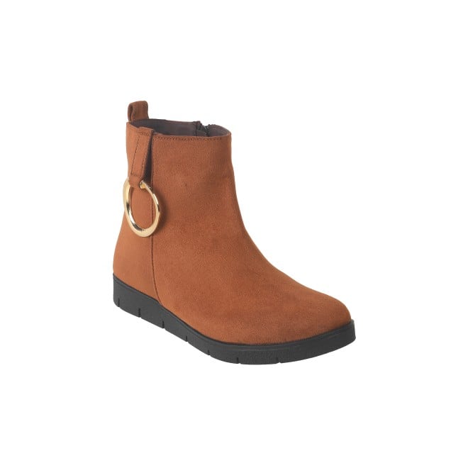 Mochi Women Tan Party Boots