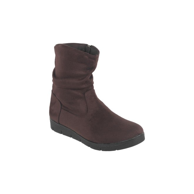 Mochi Women Brown Party Boots