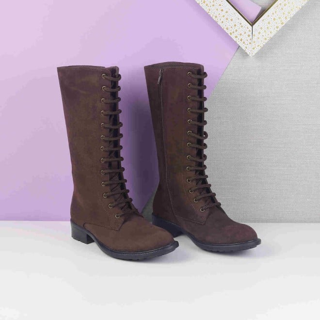 Mochi Women Brown Casual Boots (SKU: 31-661-12-38)