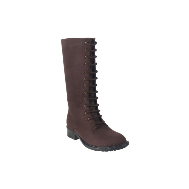 Mochi Women Brown Casual Boots (SKU: 31-661-12-38)