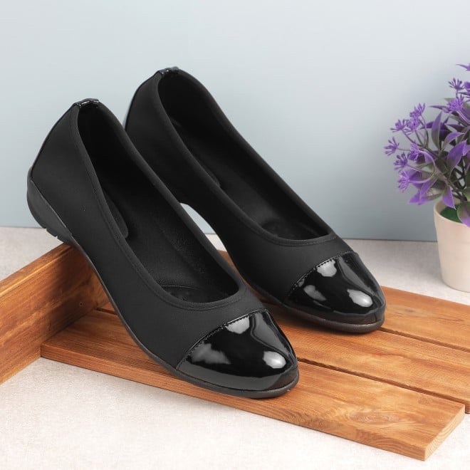 Mochi Women Black Casual Ballerinas