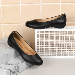 Women Black Casual Slip-Ons