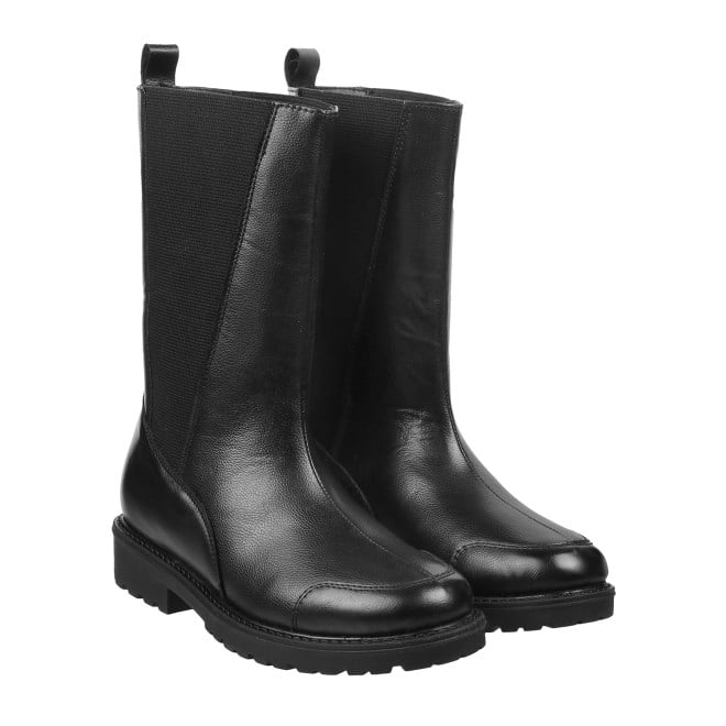 Mochi Women Black Casual Boots
