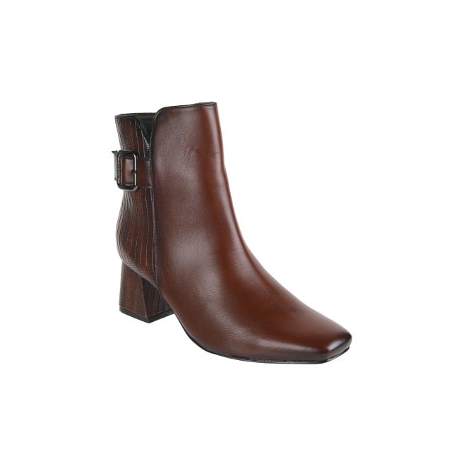 Mochi Women Brown Party Boots