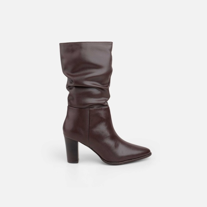 Mochi Women Brown Party Boots (SKU: 31-690-12-36)