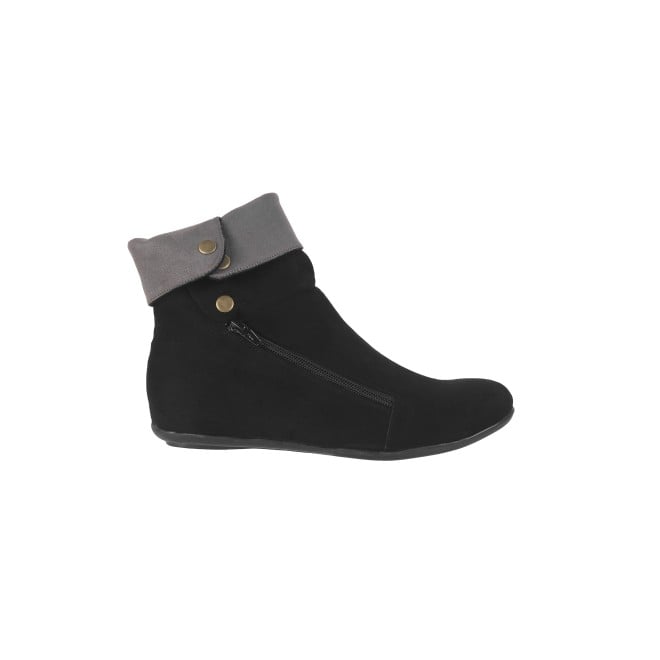 Mochi Women Black Casual Boots (SKU: 31-695-11-36)