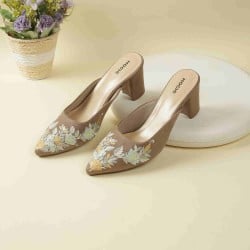 Women Beige Casual Slip Ons