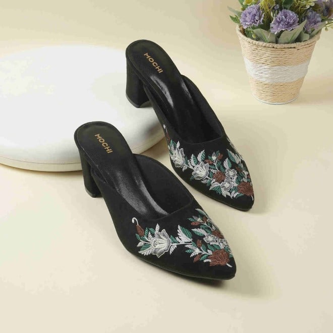 Mochi Women Black Casual Slip Ons (SKU: 31-699-11-36)