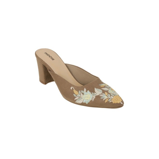 Mochi Women Beige Casual Slip Ons (SKU: 31-699-20-40)