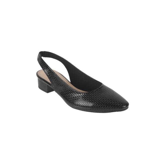 Mochi Women Black Formal Sandals